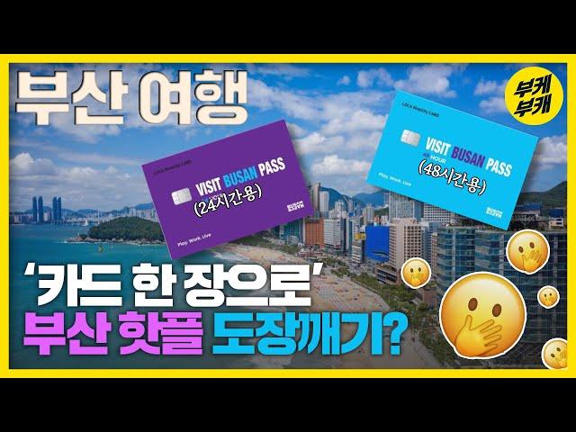 카드 한 장이면... 부산 어디든 갈 수 있어 ㅣ부산여행 꿀팁ㅣ부산캐봐쓰ㅣ부케부캐