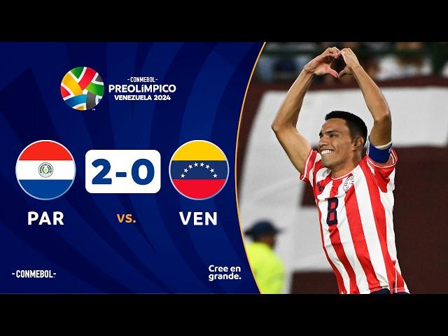 PARAGUAY vs. VENEZUELA [2-0] | RESUMEN | CONMEBOL PREOLÍMPICO | FASE FINAL