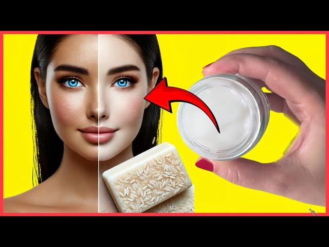  The Japanese Secret Whitening the Skin 10 Tons in Seconds! Homemade RICE Face Cream and Rice Soap