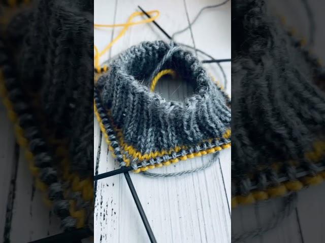 Новый вязальный процесс спицами ️