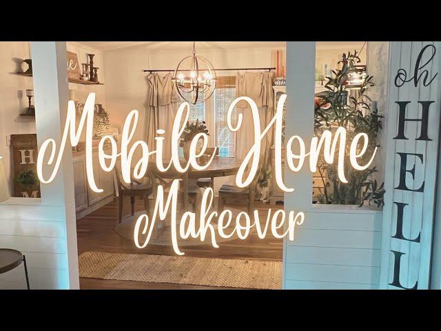 *NEW* MOBILE HOME MAKEOVER| DIY COLUMNS| DOUBLEWIDE MOBILE HOME