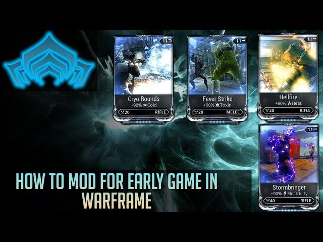 How to mod Your Warframes and Weapons in Early-Early Mid Game in Warframe.