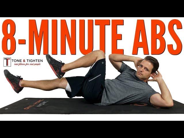 8-Minute Ab Workout - Best Exercises To Tighten Your Stomach And Tone Your Six Pack