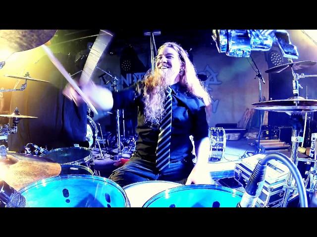 Atte Palokangas Thunderstone Drumcam 'Break The Emotion' / Lutakko, Finland 18.1.2017