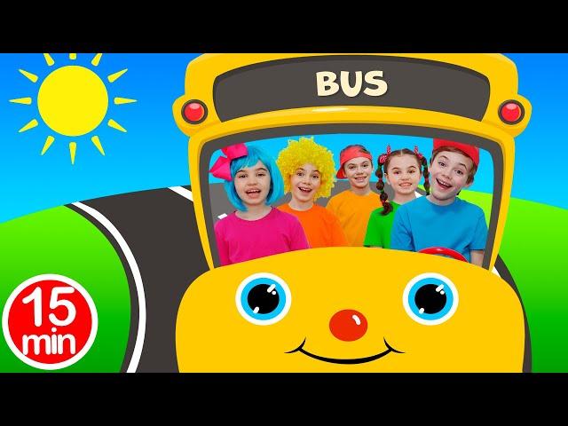 Wheels on the Bus & More | Nick and Poli - Kids Songs & Nursery Rhymes