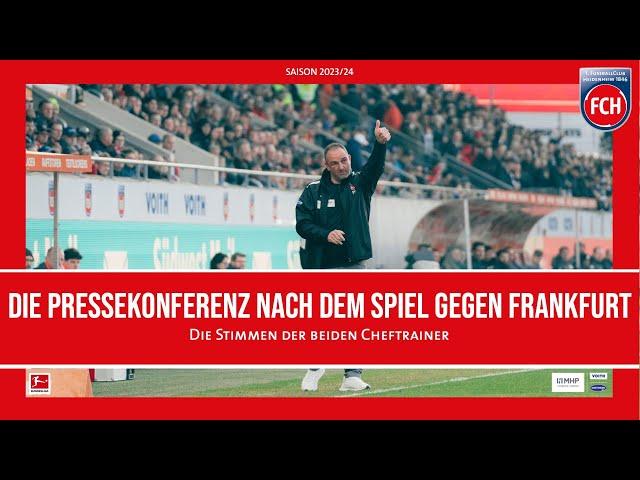 Die Pressekonferenz nach dem Spiel gegen Frankfurt