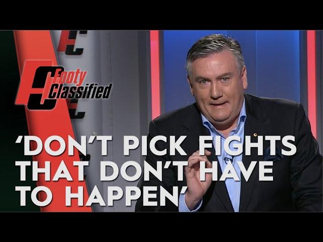 Eddie responds to TJ blow up - Footy Classified | Footy on NIne
