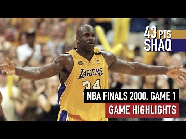 NBA Finals 2000. Lakers vs Pacers Game 1 Highlights. Shaq 43 points HD