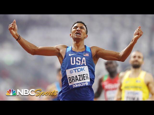 Donavan Brazier breaks American, world championship records in 800m victory | NBC Sports