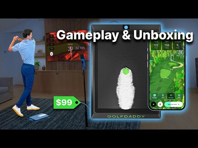 No Ball Golf Simulator | Golf Daddy "Golf At Home" $99 (Sept 24')