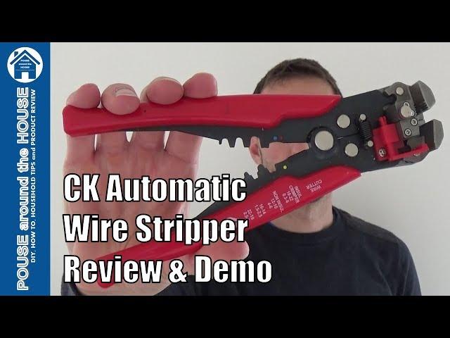 CK automatic wire stripper review and demo. How to use C.K cable stripper.