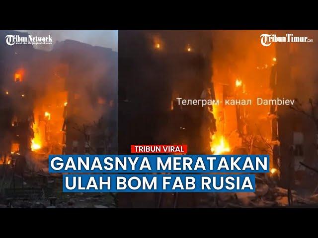 Bom Udara Rusia FAB-500M62 Hantam Brutal Gedung Bertingkat di Artemovsk, Pasukan Ukraina Gugur?