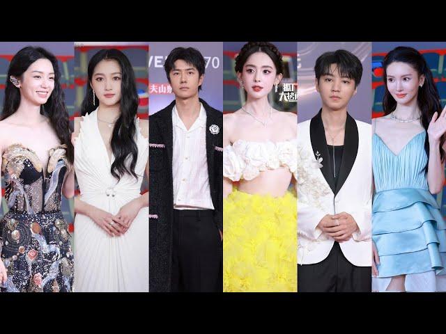 Wang Yibo, Gulinazha and Chinese stars at the Weibo Movie Night 2024 red carpet