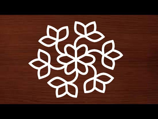 9x5 dots easy rangoli designs | Sankranthi Muggulu | Simple Rangoli designs | Rangoli Daily Vlogs