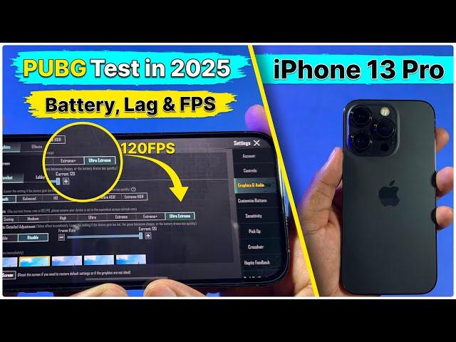 iPhone 13 Pro PUBG Test | Most Chipest iPhone For 120FPS - 13 Pro BGMI Test