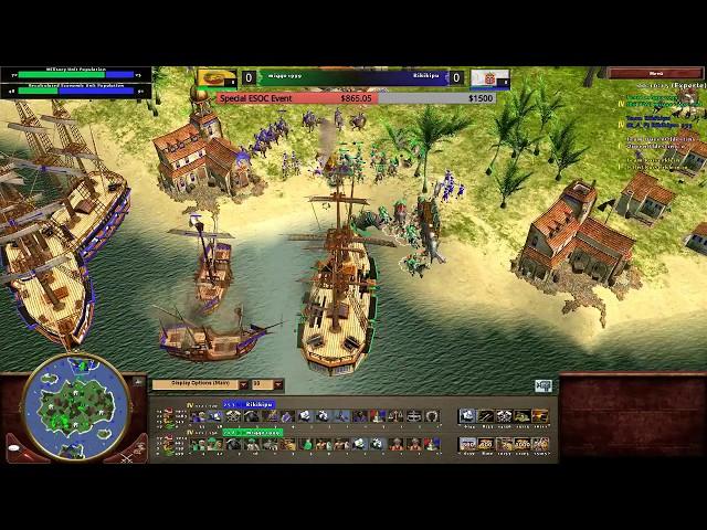 [AoE3] ESOC Showmatch: Rikikipu vs miggo1999