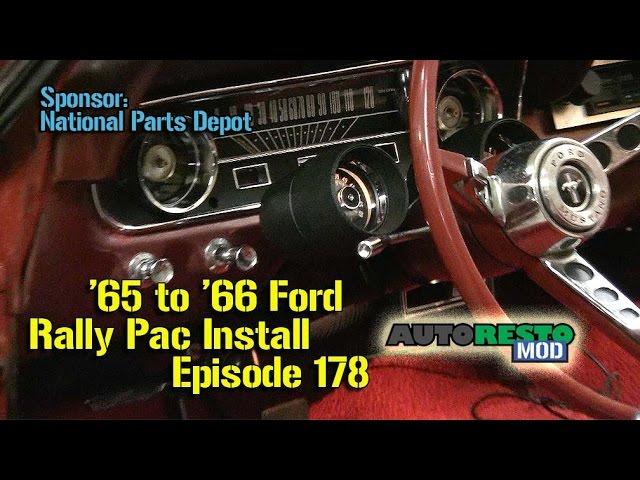 1965 1966 Ford Mustang Rally Pac Install How to Episode 178 Autorestomod