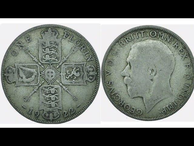 1922 ONE FLORIN Coin VALUE + REVIEW George V