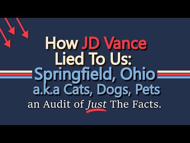 How JD Vance Lied To Us: Springfield, Ohio