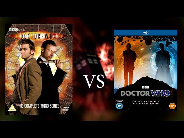 Doctor Who Series 1-4 Blu ray VS DVDs | NEW 2023 Blu-ray Comparison