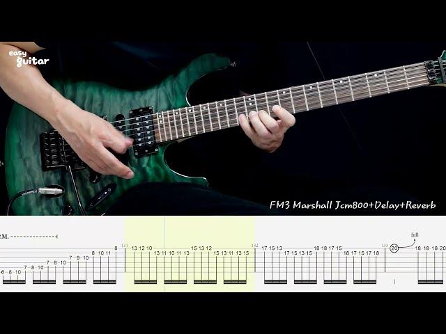 Helloween - Eagle Fly Free Guitar Lesson With Tab Part.2(Slow Tempo)Guitar Solo