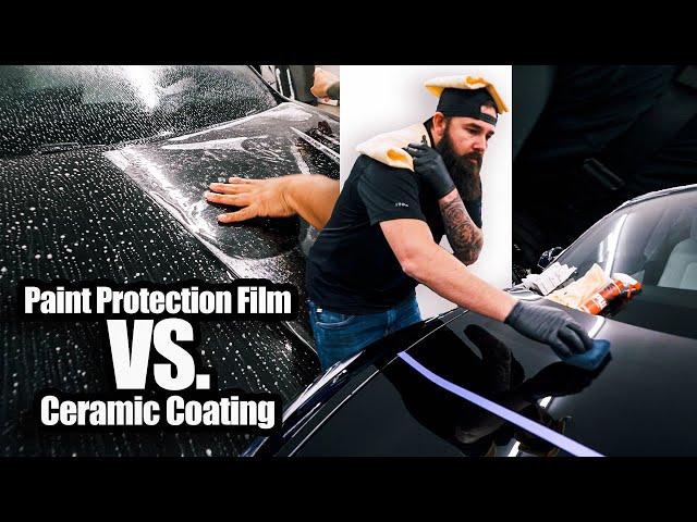 Paint Protection Film VS. Ceramic Coating Side-By-Side TEST | What's The Difference?