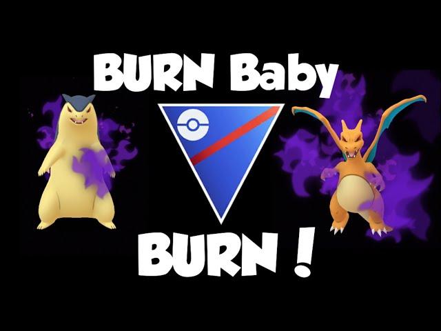 BURN BABY BURN. Double BLAST BURN  sets the Great League on Fire FT Shadow Charizard & Typhlosion