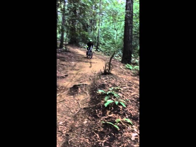 Dumb ass crashed on his mountain bike