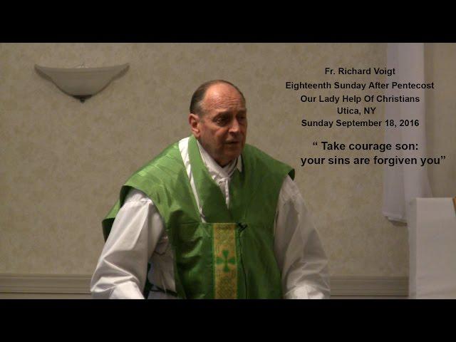 Fr  Richard Voigt Sermon Utica, NY September 18, 2016