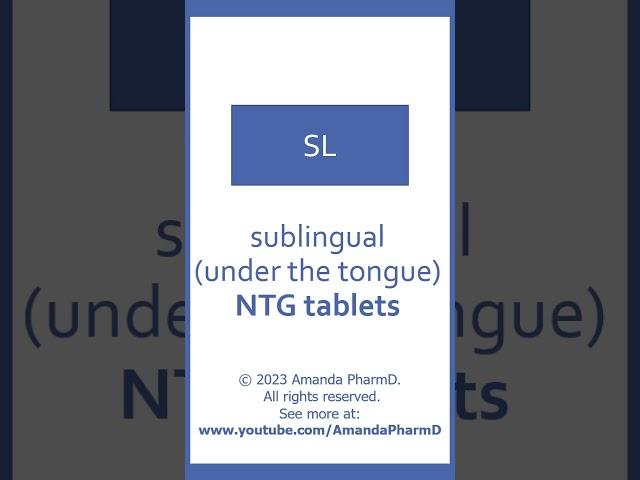 Pharmacy Sig Codes and Abbreviations #Shorts - Routes of Administration, Part 1 (PTCB PTCE Prep)