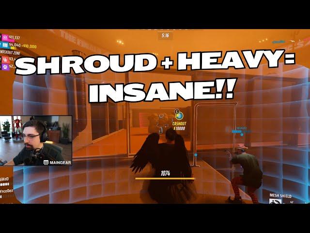 SHROUD - PLAYING THE FINALS WITH HEAVY! I LOVE IT!【PART 1】