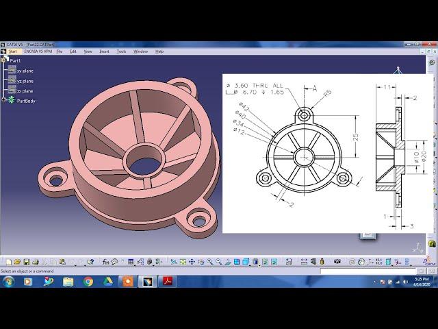 #CATIA V5 # TUTORIAL #Solid Modeling #Part Design