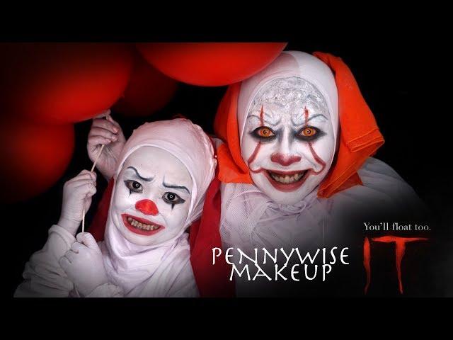 Pennywise IT Makeup Tutorial 2017 by Inivindy