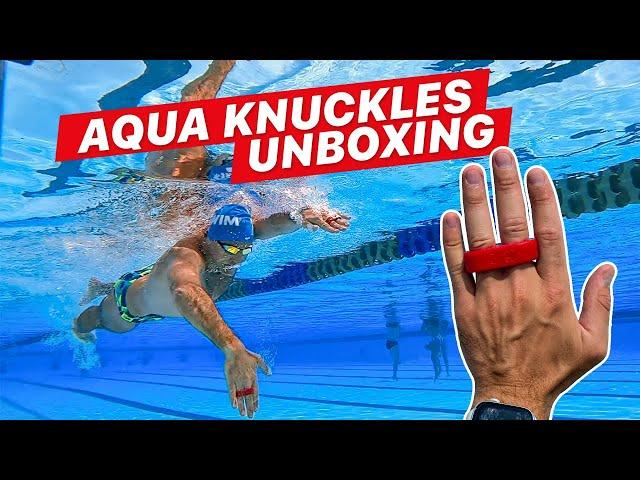 Open Finger Swim Training | Aqua Knuckles Unboxing