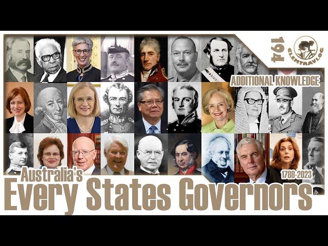 【clemtravlog #194】ADDITIONAL KNOWLEDGE: Every States Governors in Australia (1788-2023)