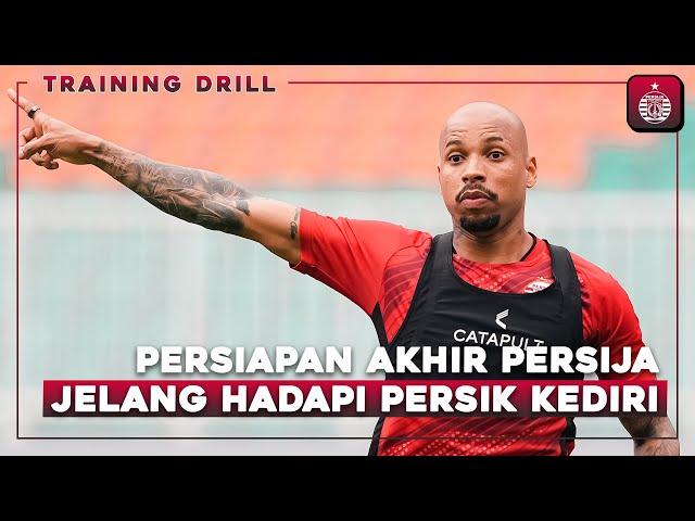 Persiapan Akhir Persija Jelang Hadapi Persik Kediri di Stadion Pakansari | Training Drill