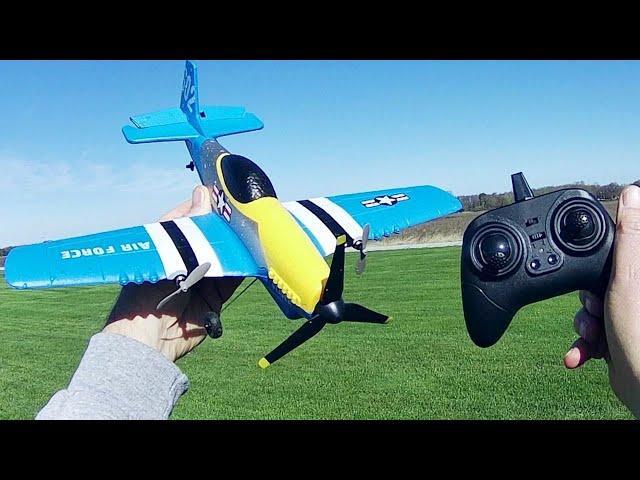 KFPlan KF602 3 Channel P51 Mustang RC Plane Flight Test Review