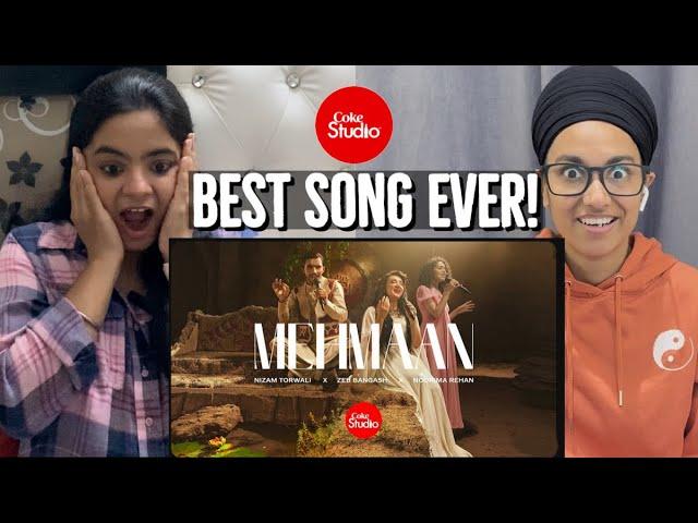 Indian Reacts to Mehmaan | Coke Studio Pakistan | Season 15 | Nizam Torwali x Zeb x Noorima