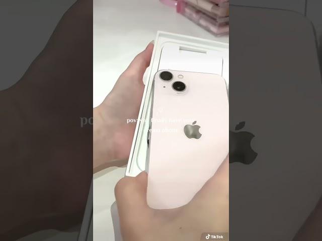 pink iphone 13 unboxing