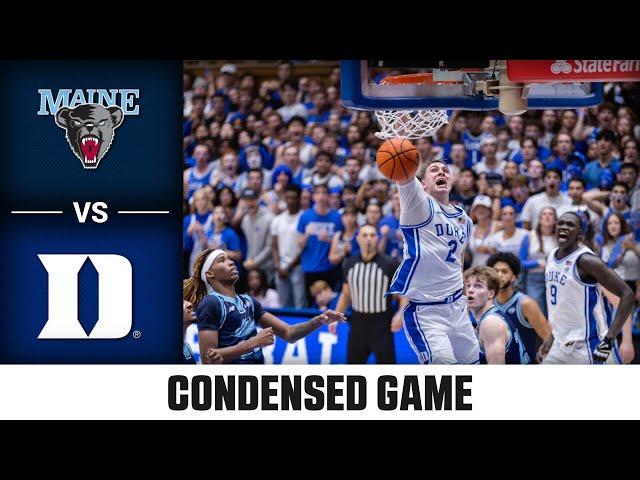 Maine vs. Duke Condensed Game | 2024-25 ACC Men’s Basketball