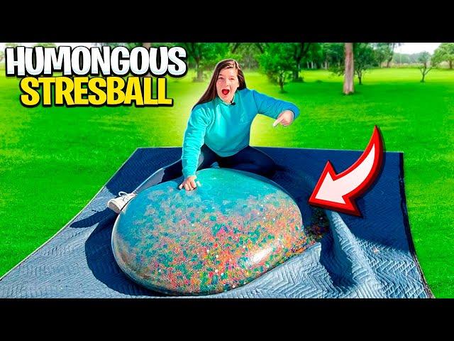 Dropping a HUMONGOUS Stressball From 30 Feet!!!  | Mrs. Bench