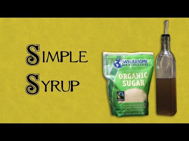 How to Make Simple Syrup (Booze in the Kitchen) - DIY Homemade Vegan Organic Simple Syrup