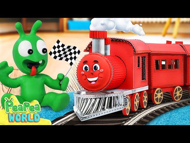 Have Fun With New Toy Trains  Cartoon For Kids ️ Pea Pea World