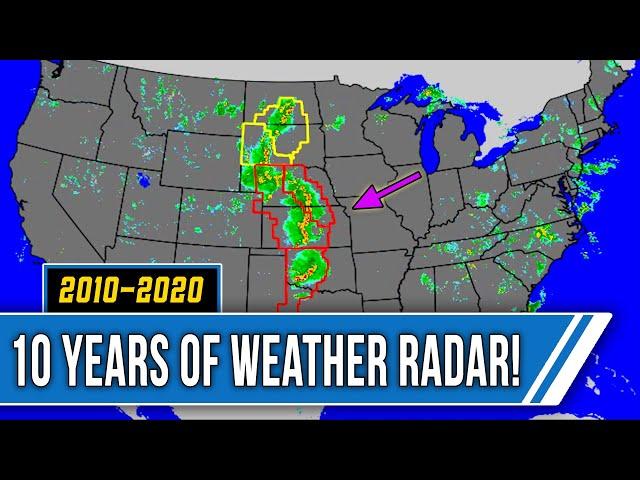 10 Years of Weather Radar - Breathtaking 2010-2020 Time-Lapse