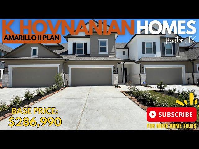 Houston, TX | K Hovnanian | Parkway Trails | Amarillo | New Construction | Home Tour | Townhomes