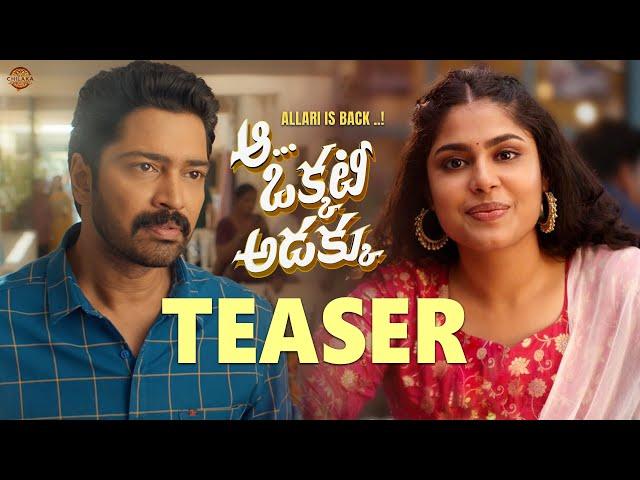 Aa Okkati Adakku Movie Teaser | Allari Naresh, Faria Abdullah | 2024 Latest Telugu Movies Trailers