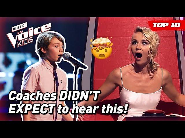 SURPRISING Blind Auditions in The Voice Kids Part 3!  | Top 10