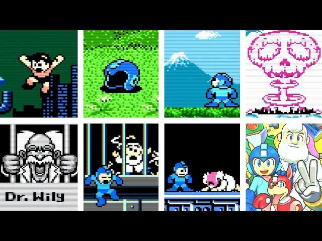 EVERY MAINLINE MEGAMAN ENDING! (Megaman 1 - 11)