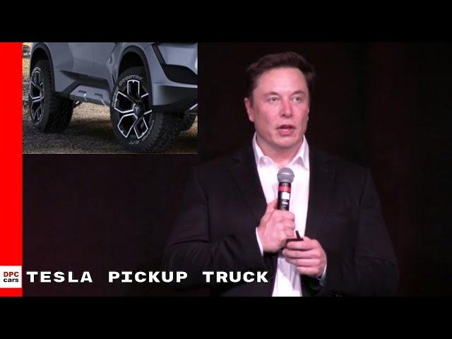 Elon Musk Talks About The Electric Tesla Pickup Truck