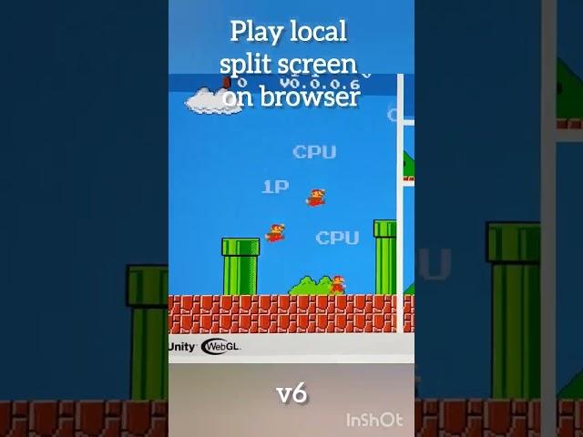 v6 Mario 1 Split Screen NES HTML5 - Link in Description -- 31 dec 2024 tue #devlog #unity #gaming